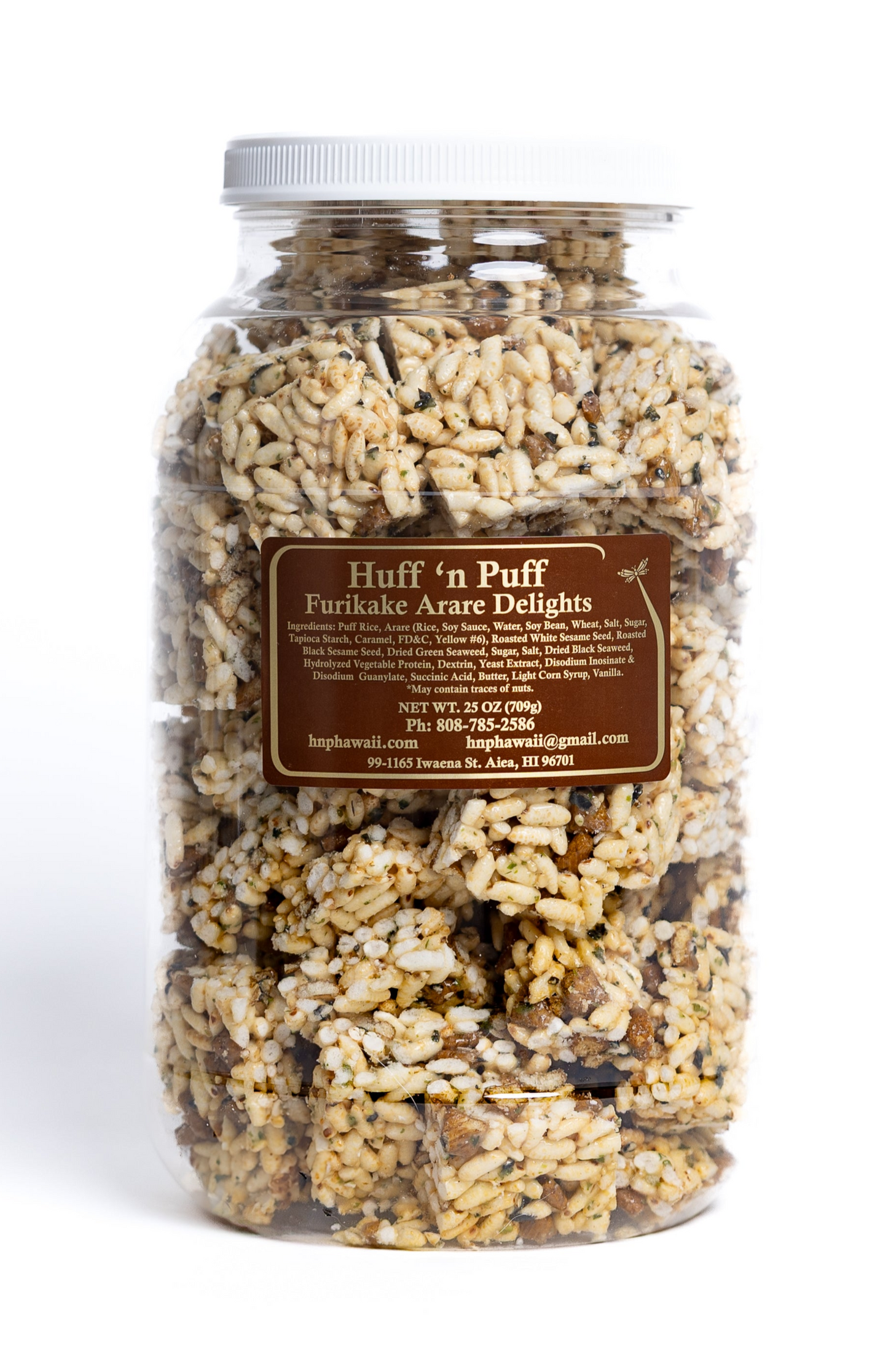 Huff n Puff Furikake Arare 25oz Jar