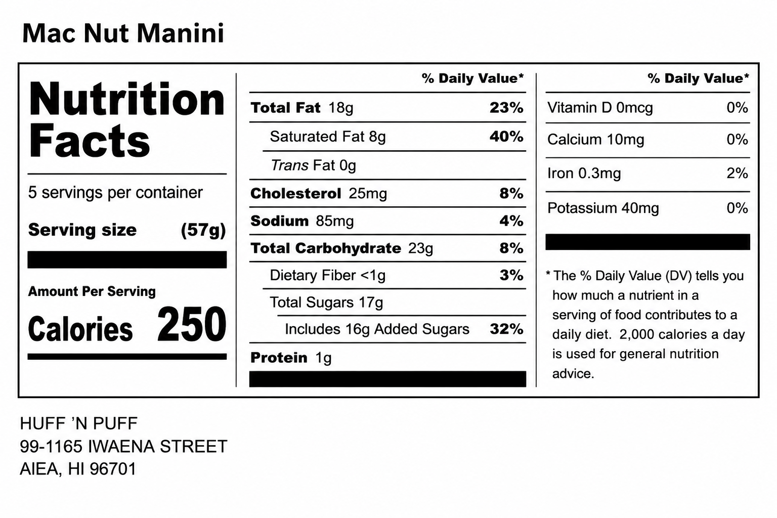 Nutrition Facts