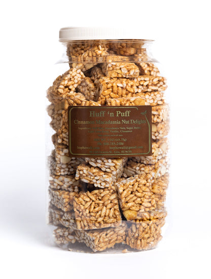 Huff n Puff Cinnamon Macadamia Nut 25oz Jar