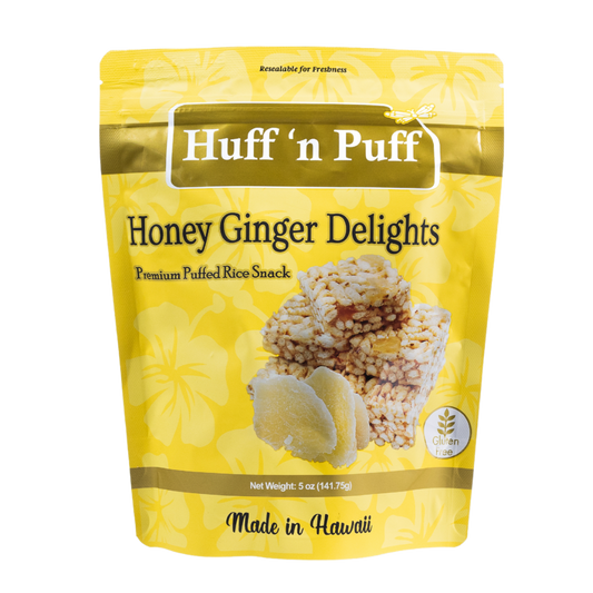 Huff n Puff Honey Ginger Puffed Rice Snacks