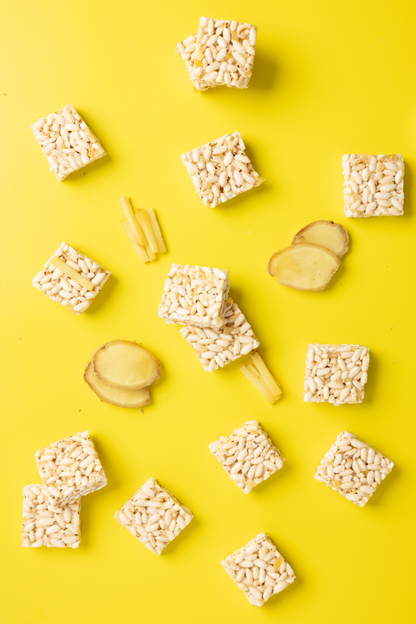 Honey Ginger Puffed Rice Snack