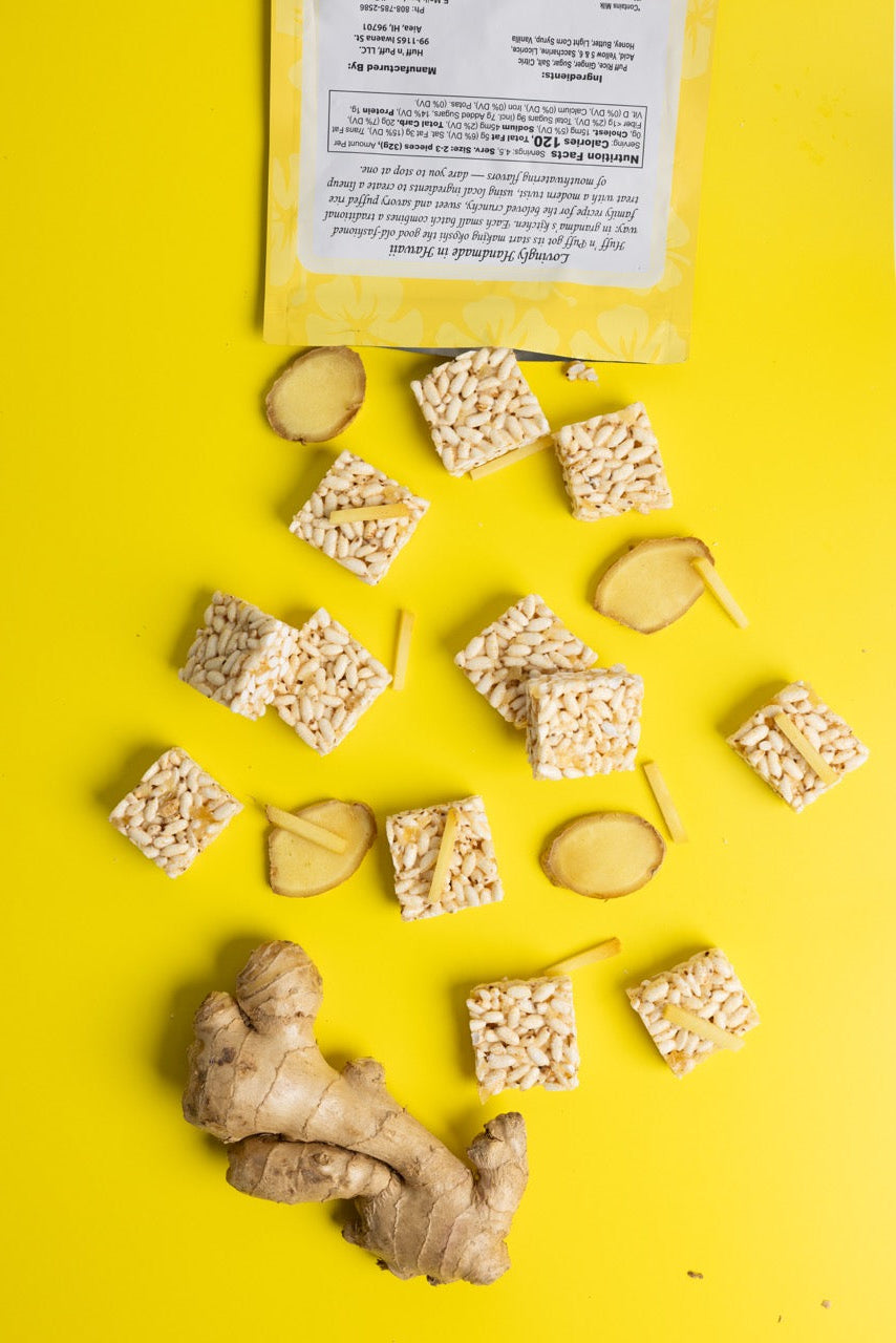 Honey Ginger Puffed Rice Snacks | Sweet & Spicy Crunch – Huff n Puff
